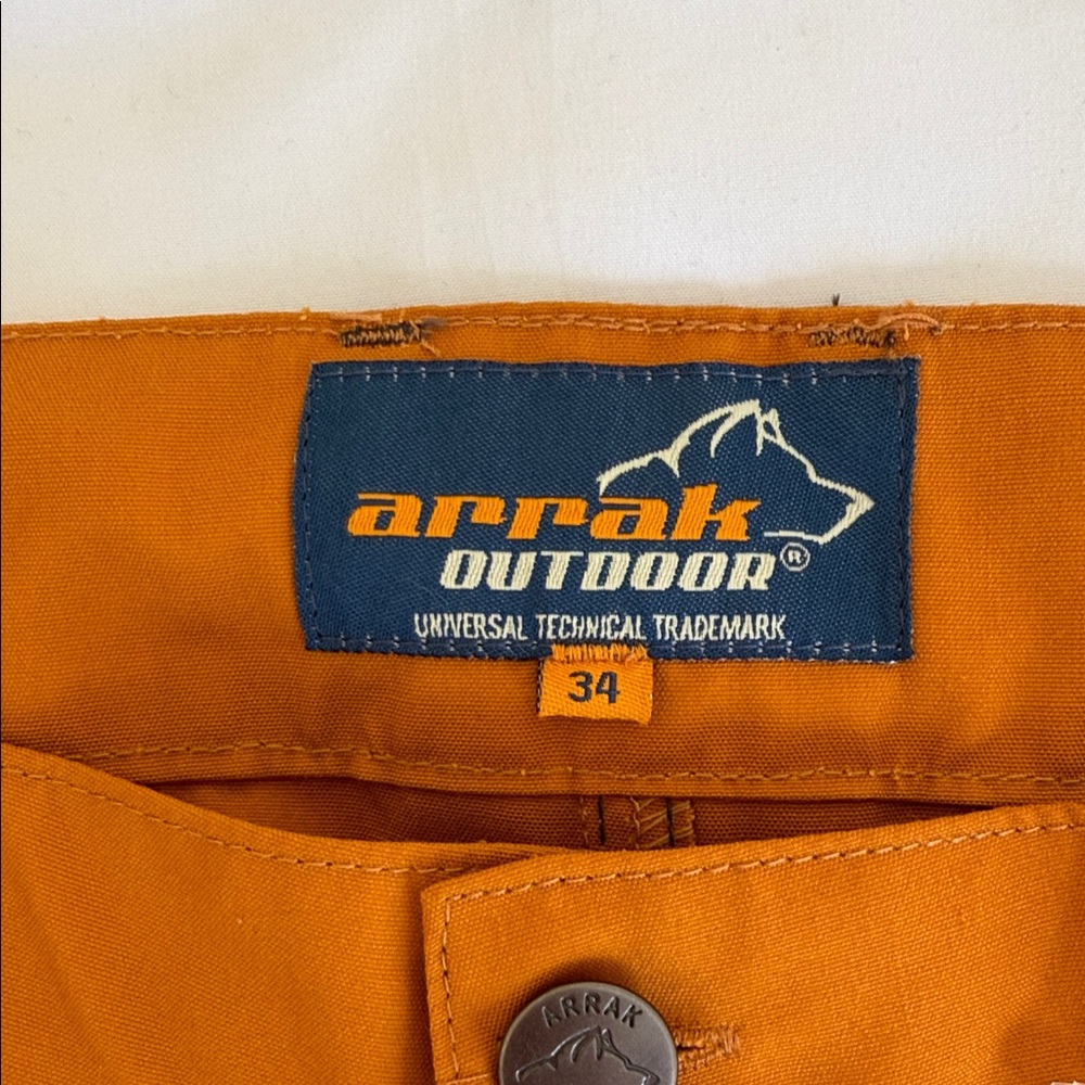 NWT Women's Orange and Gray Cargo Shorts Size 34 Euro Size 2 US - Picture 2 of 9